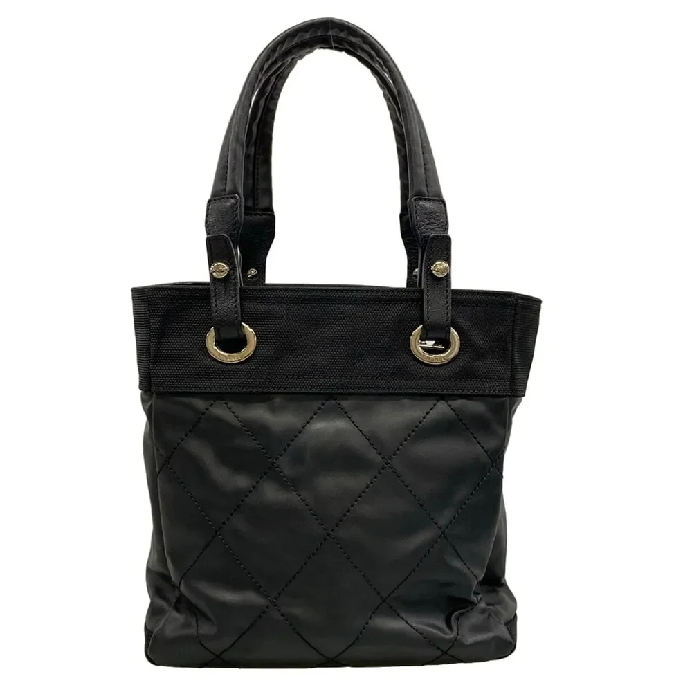 Chanel Paris Biarritz Tote PM Tote Bag A34208 Coated Canvas Nylon Leather
